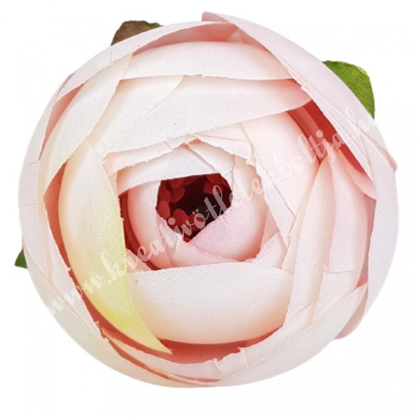 Boglárka virágfej, krém-rózsaszín, 5 cm