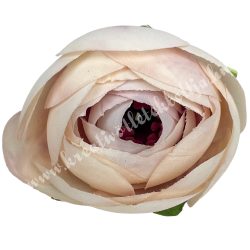 Boglárka virágfej, krém-lila, 5 cm