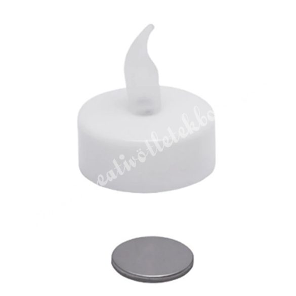 LED-es teamécses elemmel, 3,7x4,5 cm