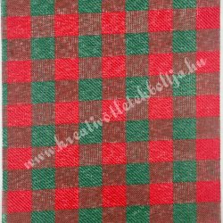 Asztali futó, kockás, piros-zöld, 14,5 cm, 2 m/tekercs