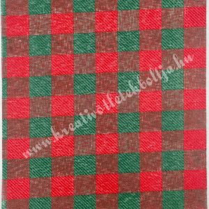 Asztali futó, kockás, piros-zöld, 14,5 cm, 2 m/tekercs