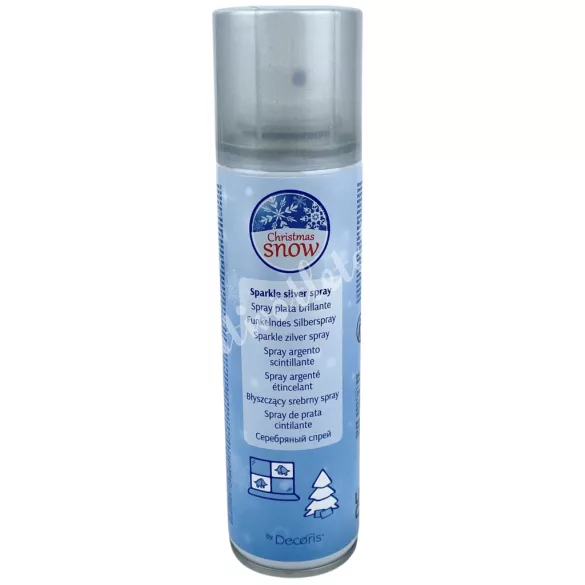 Glitteres ezüst spray, 100 ml 