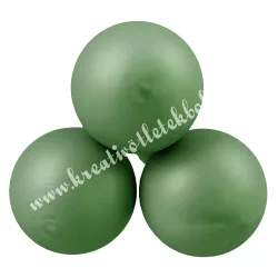 Betűzős üveggömb, mentazöld, matt, 2 cm, 3 db/csokor