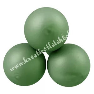 Betűzős üveggömb, mentazöld, matt, 2 cm, 3 db/csokor