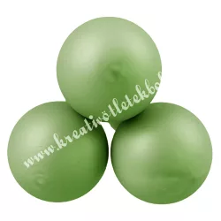 Betűzős üveggömb, pisztácia, matt, 2 cm, 3 db/csokor