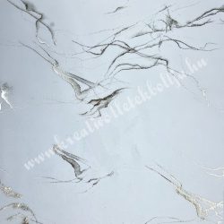   Asztali futó, bársony, márványmintás, fehér, 28 cm, 1,5 m/tekercs