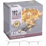 LED-es égősor, 192 izzós, meleg fehér