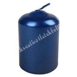 Adventi gyertya, metál sötétkék 6 cm
