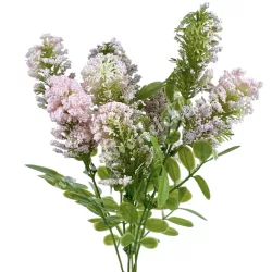 Zöld bogyós csokor, rózsaszín, 35 cm