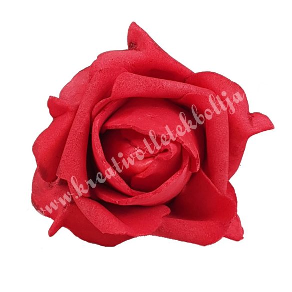 Polifoam rózsafej, 9x6 cm, 1., Piros