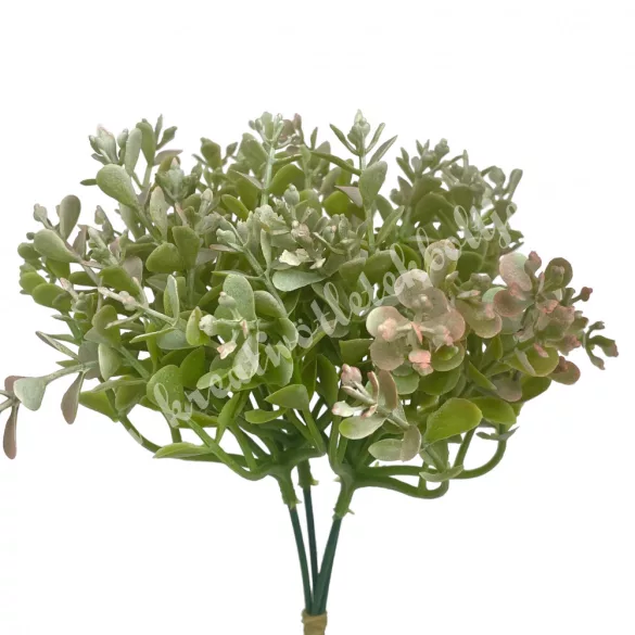 Eukaliptusz köteg, hamvas zöld-rózsaszín, 18 cm