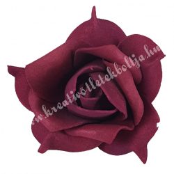 Polifoam rózsa, 6x5 cm, 19., Burgundi