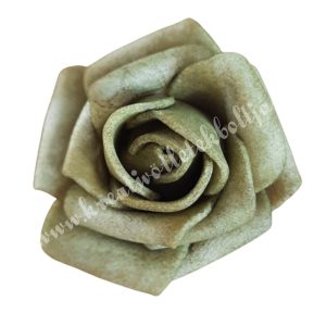 Polifoam rózsa, 3,5x2,5 cm, 19., olíva