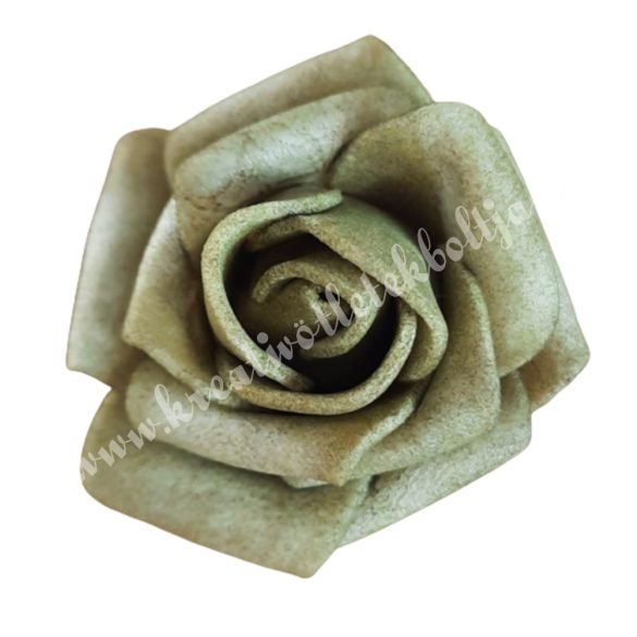Polifoam rózsa, 3,5x2,5 cm, 19., olíva
