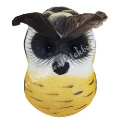 Csipeszes bagoly, sárga-sötétbarna, 5,5x9 cm