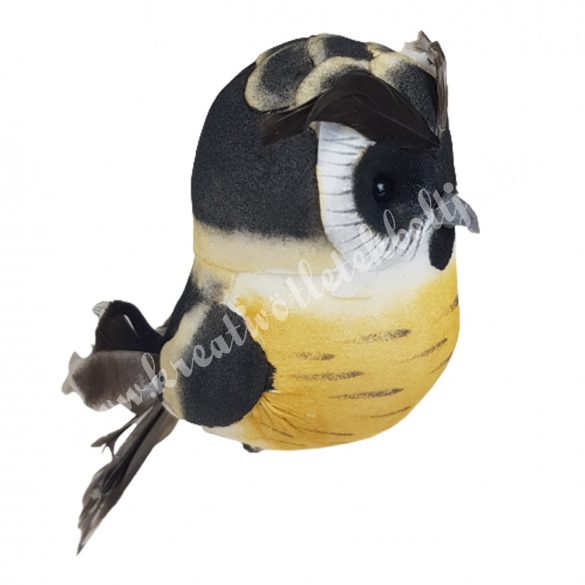 Csipeszes bagoly, sárga-sötétbarna, 5,5x9 cm