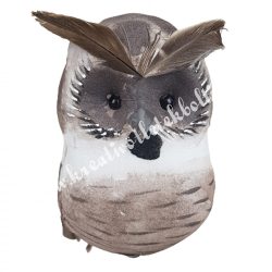 Csipeszes bagoly, sötétbarna, 5,5x9 cm