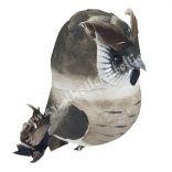 Csipeszes bagoly, szürkésbarna, 5,5x9 cm