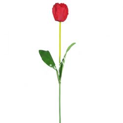 Tulipán szálas, piros, 45 cm