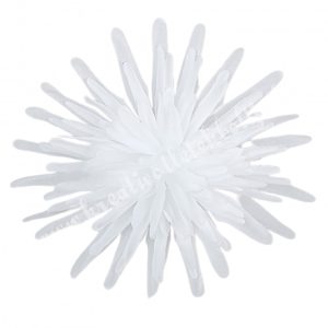 Pók krizantém fej, fehér, 13 cm