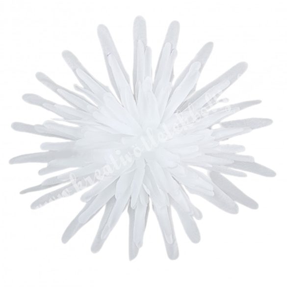 Pók krizantém fej, fehér, 13 cm