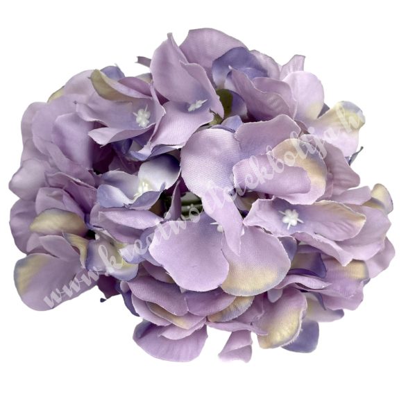 Hortenzia fej, vintage lila, 15 cm