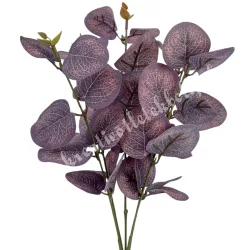 Eukaliptusz csokor, bordó, 34 cm
