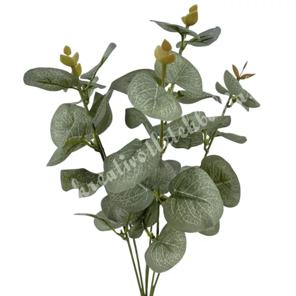 Eukaliptusz csokor, olíva, 34 cm