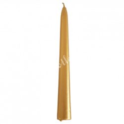 Spitz gyertya, metál, arany, 2x19,5 cm