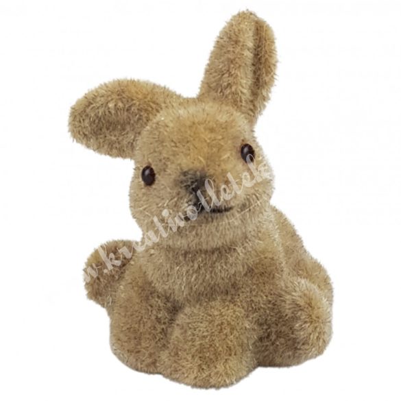 Flokkolt barna ülő nyuszi, 5,5 cm