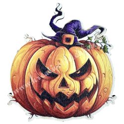 Mdf tábla, halloween tök, 5,5x6 cm