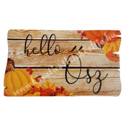 Fa tábla, "Hello Ősz", 9,5x5,5 cm