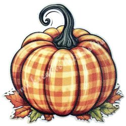 Mdf tábla, tök, narancs, 6x6 cm