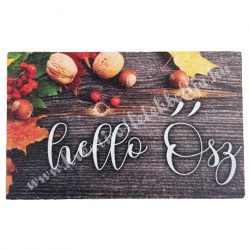 Fa tábla, téglalap, "Hello Ősz", 8x5 cm