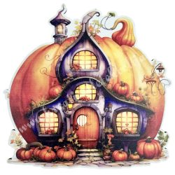 Mdf tábla, tökház, lila, 12,5x12,5 cm