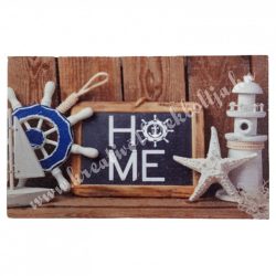 Fa tábla, téglalap, "Home", 8x5 cm