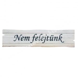 Fa tábla, "Nem felejtünk", 10x2,5 cm