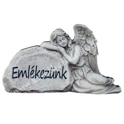 Fafigura, angyal, Emlékezünk, 6x3,5 cm