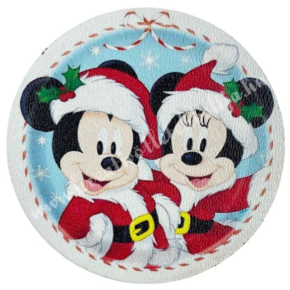 MDF tábla, kerek, Mickey és Minnie, 5 cm