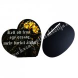 MDF tábla, talpas, angyalos, "Kell ott fenn egy ország...", 13x12,5 cm