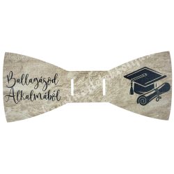 Fa tábla, nyakkendő, Ballagásod alkalmából, 10,5x4,3 cm