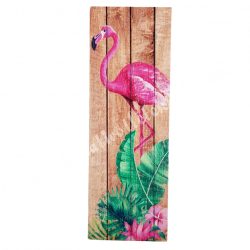 Fa tábla, Flamingó, 3,5x10 cm