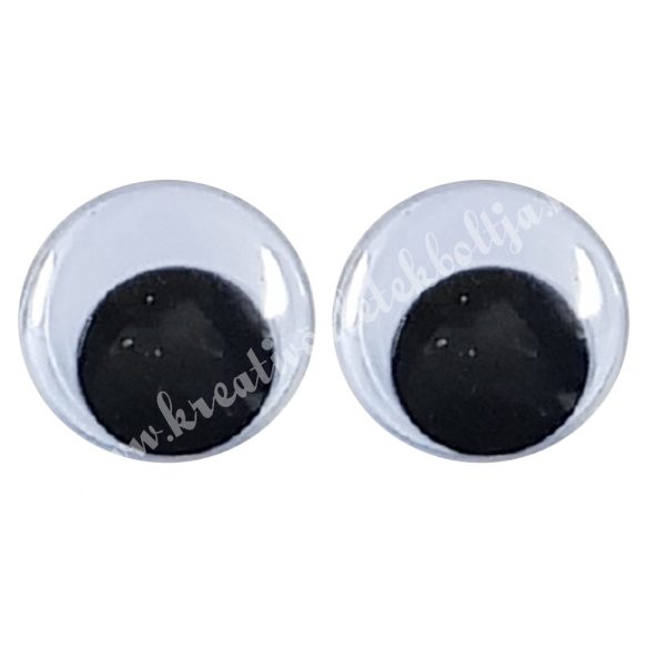 Kerek varrható mozgó szem, 20 mm, pár