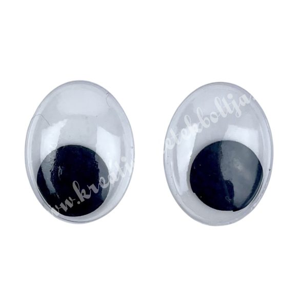 Ovális ragasztható mozgó szem több méretben