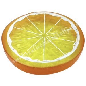 Műanyag narancs szelet, 5,2 cm