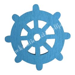 Fadekor, hajókormány, égkék, 3,5 cm