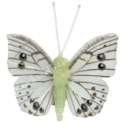 Csipeszes pillangó, menta, 5x5 cm