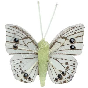 Csipeszes pillangó, menta, 5x5 cm