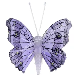 Csipeszes pillangó, lila, 4,5x5 cm