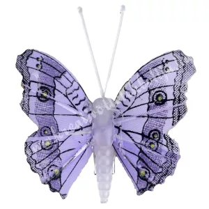 Csipeszes pillangó, lila, 4,5x5 cm
